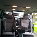 Mounted display for in-car PC